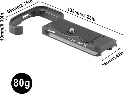 FocusFoto a7R a7 a7S Quick Release Baseplate QR Plate Mount for Sony V, IV, III Mirrorless Camera, Compatible