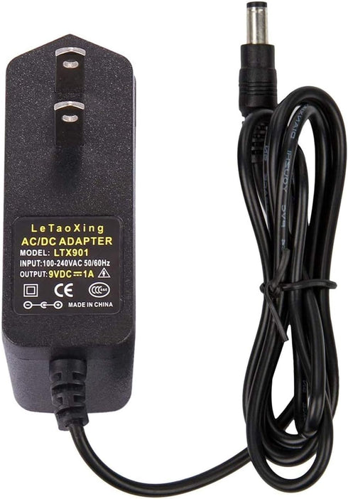AC DC 9V 1A Power Supply Adapter, 1000mA Wall Charger for ADSL Router Arduino, 5.5mm x 2.5m