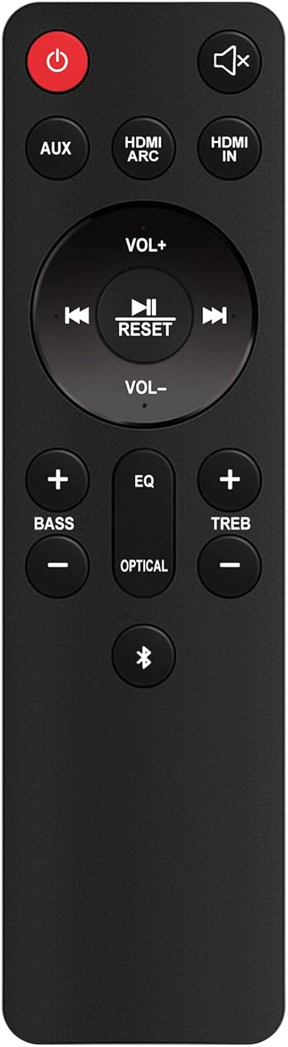 ZdalaMit Replacement Remote Control Applicable for Onn 100008866 36" 5.1 Sounbar 100027812 100015717
