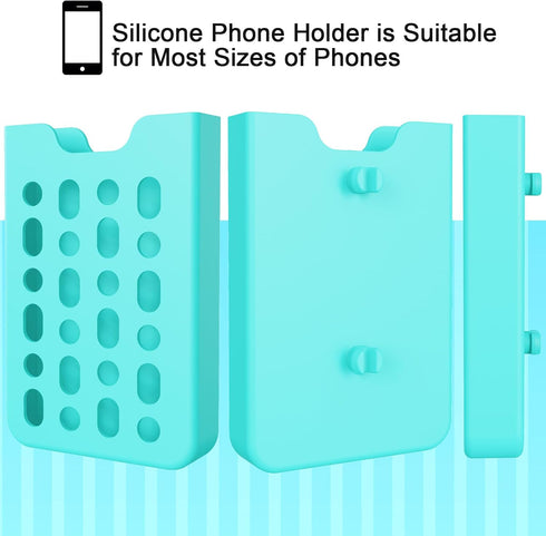 avakot Phone Holder Fit for Bogg Bag, Universal Lightweight Sturdy Insert Case, Phone Case Holder Accessories, Soft Silicone Phone Accessories Compatible with Tote Bag | Blue