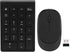 LICAEVEY Wireless Number Pad and Mouse Combo, Portable Ultra Slim 2.4G 22-Key USB