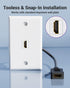 5-Pack 4K HDMI2.0 6 Inch VCE HDMI Keystone Jack, Female to Female HDMI Pigtail Cable Keystone Coupler for Keystone Wall