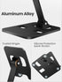 Anifrim 17 16 15 14 13 12 11 S25 S24, Phone Stand for Desk, Dual Folding Cell Phone Holder, Fully Adjustable Portable