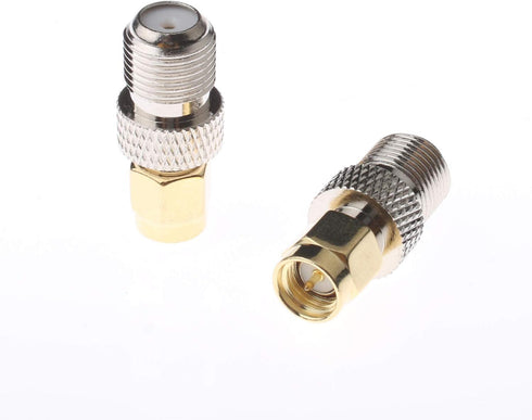 F-Type to SMA Male Female Adapter Connector, 3 Sets, 9 Pcs RF Coaxial Coax, SMA Male to F-Type, F Female to SMA Female