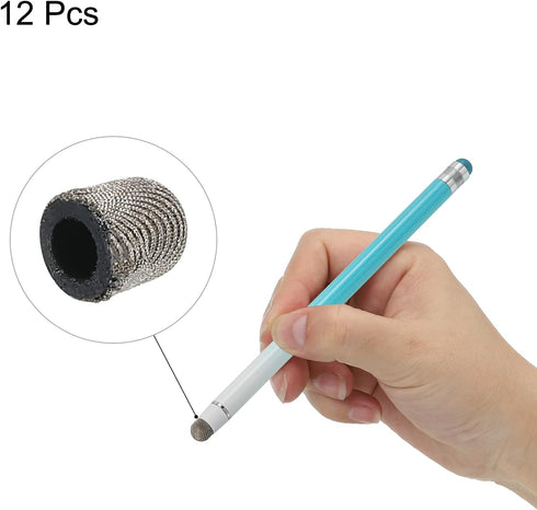 MECCANIXITY 12pcs 5.5mm Stylus Pen Fine Tips, Conductive Fiber Capacitive Touch Screen Pens Tip, Universal Replacement