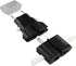 ROAD WARRIOR Universal Travel Plug Adapter Europe/UK/Australia/USA/India/China Compact Black