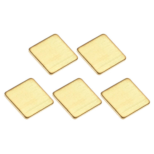 DMiotech 5 Pack 12 x 12 x 1mm IC Chips Heatsink Copper Pad Thermal Kit for PC Laptop Cooling