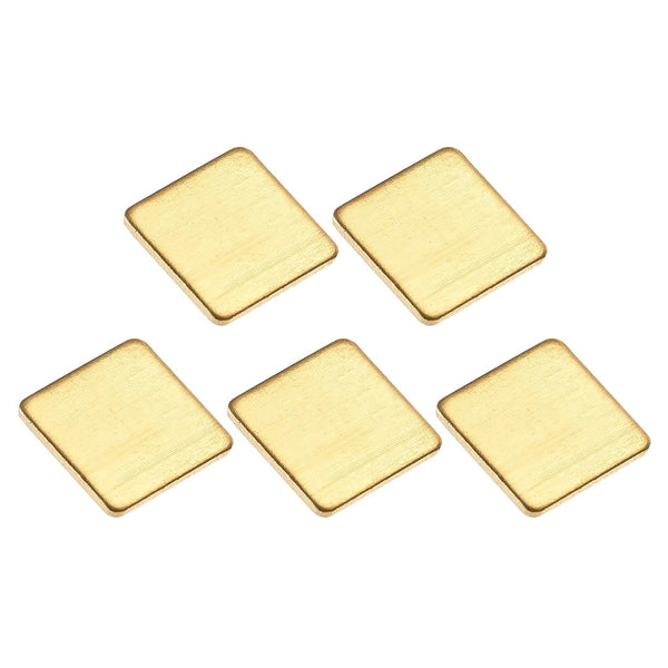 DMiotech 5 Pack 12 x 12 x 1mm IC Chips Heatsink Copper Pad Thermal Kit for PC Laptop Cooling