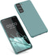 kwmobile Case Compatible with Samsung Galaxy S21 - TPU Silicone Phone Cover with Soft Finish in Arctic Night