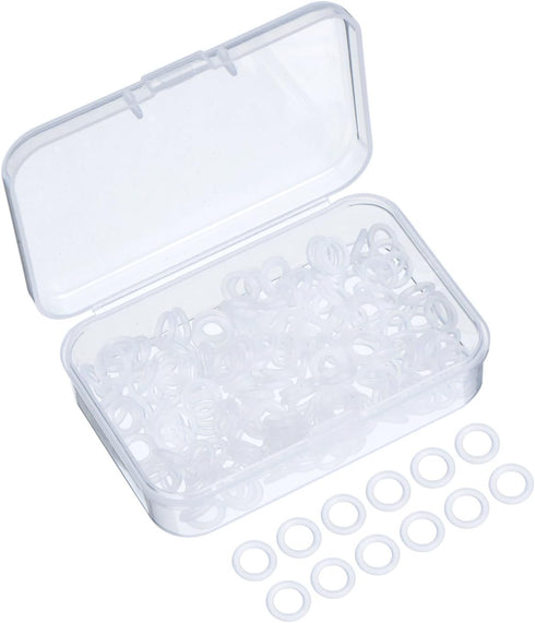 Sumind 200 Pieces O Ring Keyboard, O Rings Keycaps, Clear Rubber Keycap Dampeners