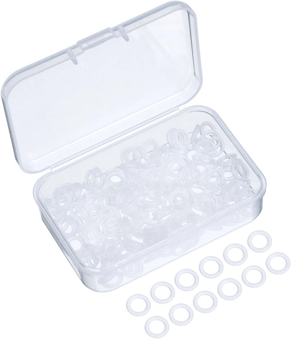 Sumind 200 Pieces O Ring Keyboard, O Rings Keycaps, Clear Rubber Keycap Dampeners