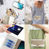 Asuwish Wallet Phone Case for Samsung Galaxy S22 5G - White PU Leather, Screen Protector, Ring Holder, Crossbody Strap.