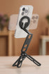 FANAUE 360 Magnetic Tripod Mount - Adjustable Aluminum Stand, Portable Foldable Design, Strong Magnetic Compatible