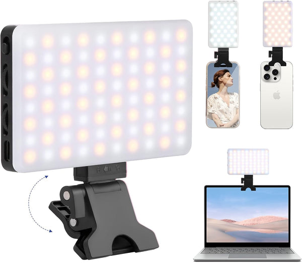 Inspack 80 LED Selfie Light for iPhone, Portable Phone Clip for Tiktok Video