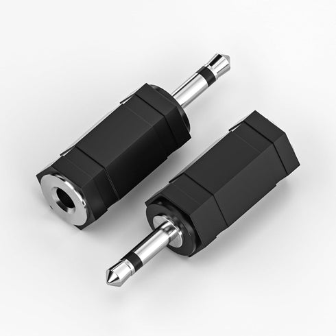 Goupchn 3.5mm Mono to Stereo Adapters, 2 Pack, 1/8" Mono Male Plug to TRS Stereo Female Jack