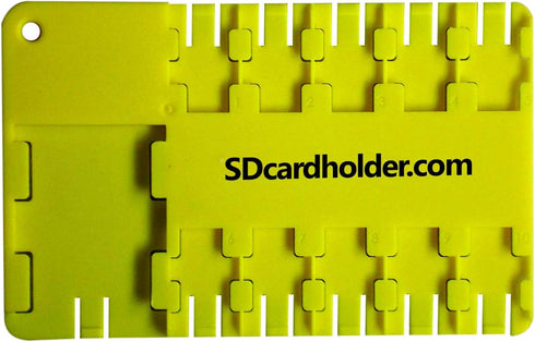 Micro SD card holder - YELLOW