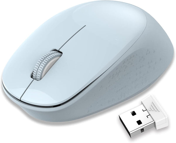 LeadsaiL Wireless Mouse for Laptop, 2.4GHz Silent USB Mouse, Slim Optical Mouse with