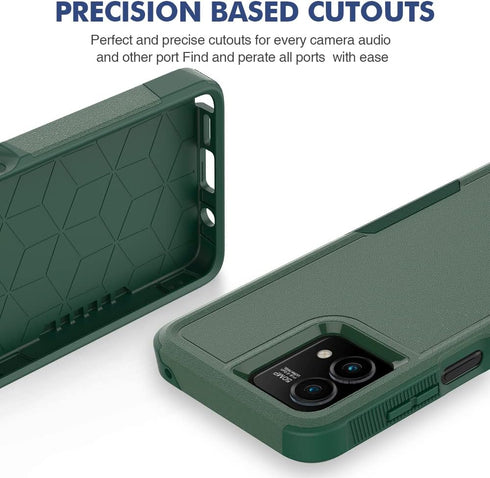 Jeylly for Moto G Stylus 5G (2023) Case, Shockproof Cover for Women, Military Grade Dual Layer Protective Case (Green)