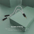 DUKABEL 2PACK Knitted 3.5mm Audio Splitter TRS 3-Pole Aux Headphone Splitter Cable for Speakers Earphones - Zebra White