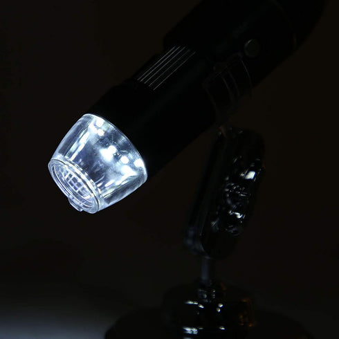 USB Microscope 50X-500X 0.3MP LED Manual Focus Magnifier for Industrial PCB Checking and Jewelry Appraisal