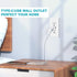Micmi USB C Outlet PD 24W Power Delivery Type C + A Receptacle, 4.8A In-Wall Charger 125 Volt with Screwless Wall Plate
