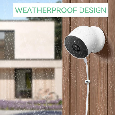 26FT Power Adapter and Cable for Google Nest Cam (Battery), Weatherproof Charger Cord for Outdoor/Indoor Use