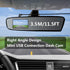 Right Angle Dash Cam Power Cord 11.5FT, 90 Degree Mini USB Charging Cable 24AWG for Garmin Nuvi GPS, Canon Camera, Dash