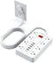 SMNICE Power Strip Surge Protector, Flat Plug Long Extension Cord 10 Ft with