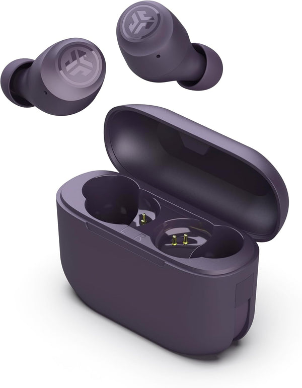 JLab Go Air Pop+ True Wireless Bluetooth Earbuds, Limited Edition Violet, Charging Case, IPX4, Bluetooth 5.3, 3 EQ
