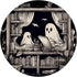 Spooky Ghosts Reading Books Library Bookworm Retro PopSockets Standard PopGrip