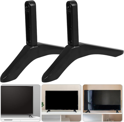 Kisangel Tv Stand Tabletop Base Bracket Support Holder for Distance Tvs Up to Triangle Structure for Stable Desktop Use