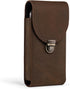 Hengwin Genuine Leather Vertical Cell Phone Holster, Fits iPhone 15 Pro Max 14 Pro Max 13 Pro Max 12 Pro Max, Samsung