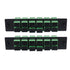 Xunsomten 2pcs 12 Fiber SC to SC APC Single Mode Fiber Patch Panel with Coupler Adapter Connectors