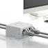Iwillink 2-Port Keystone Jack Surface Mount Box, White, 5-Pack