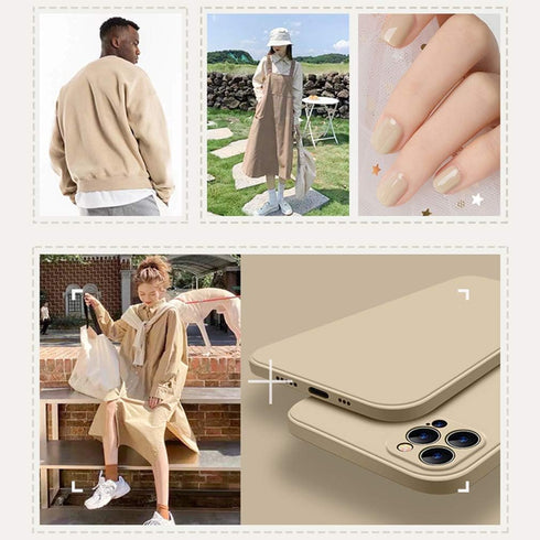 Liquid Silicone Case for iPhone 12 Pro Max 6.7 Inch, Slim Soft Anti Scratch Gel Rubber with Microfiber Liner
