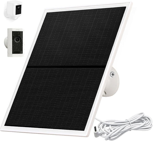 Solar Panel Charger for Ring Camera - 10W Compatible with Stick Up Cam Battery and Spotlight Cam Battery