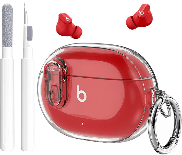 Beats Studio Buds/Studio Buds Plus Case Cover with Cleaner Kit, GARTOO Protective Case for Clear 2021/2023