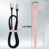12 Pack Reusable Cable Zip Ties, 4.5 Inch Pink Elastic Silicone Cord Organizer Straps for Phone Charging, Cable