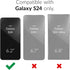 Crave Dual Guard Case for Samsung Galaxy S24, Black, Shockproof Protection Dual Layer Case