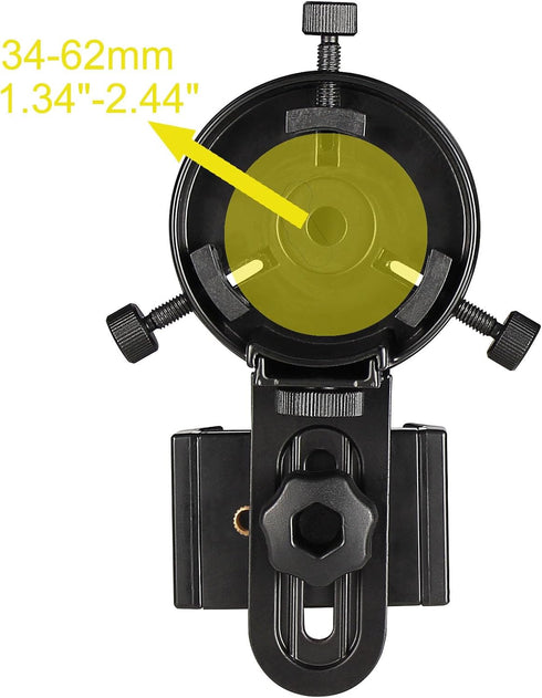 SOLOMARK CellPhone Mount for Vortex Bushnell Celestron Spotting Scope - Works with Binoculars and Smartphones