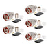 XRDS -RF 5 Pack N Male Crimp Connector 50 ohm Plug for LMR400 Belden 9913 RG8
