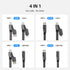 4 1 65W, 4-in-1 16/15/14/13 More(4FT) in Charging Cable Fast Charging USB C Cable USB Multi Charging Cable with E-Mark