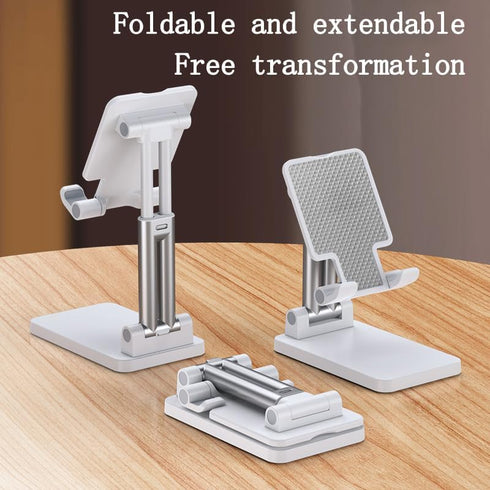 Leavnea Cell Phone Stand,Adjustable Angle Height Phone Honder for Desk,Fully Foldable Portable Phone Mount,Compatible