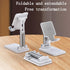 Leavnea Cell Phone Stand,Adjustable Angle Height Phone Honder for Desk,Fully Foldable Portable Phone Mount,Compatible