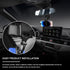 PACLVIO 270 11 12 13 14 Rear View Mirror Phone Holder Mount, Car Phone Bracket/Stand with Swivel and Adjustable Clips