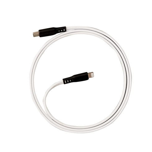 Ventev ChargeSync Flat USB C to Apple Lightning Cable 6ft, Fast Charging, Compatible with iPhone 14/13/12/11