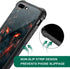 CARLOCA iPhone SE 2022 Case, Black Red Eyes Wolf, Anti-Scratch Soft TPU Shockproof Unique Protective Cover