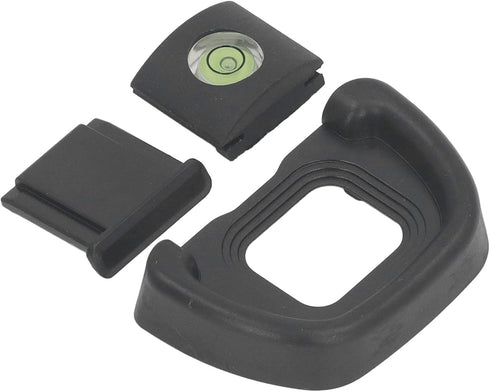 KIMISS Eyepiece Eye Cup for with Hot Shoe Cover and Leveler High Comfort ABS Viewfinder Replacement Professional