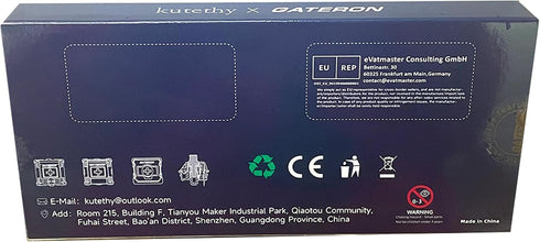 Kutethy X Gateron Jade Series Dual-Stage Spring Pre Lubed Switches Silver V3 Pro, 3-Pin 45gf Linear/RGB/LED Switches