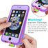 iPhone SE 2020/iPhone 8 Waterproof Case, IP68 Full-Body Sturdy, Built-in Screen Protector, Shockproof - Purple